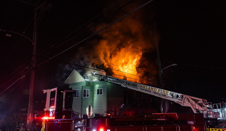 Oakland Firefighters Tame 2nd-Alarm Blaze in Multi-Level Building, No Injuries Reported