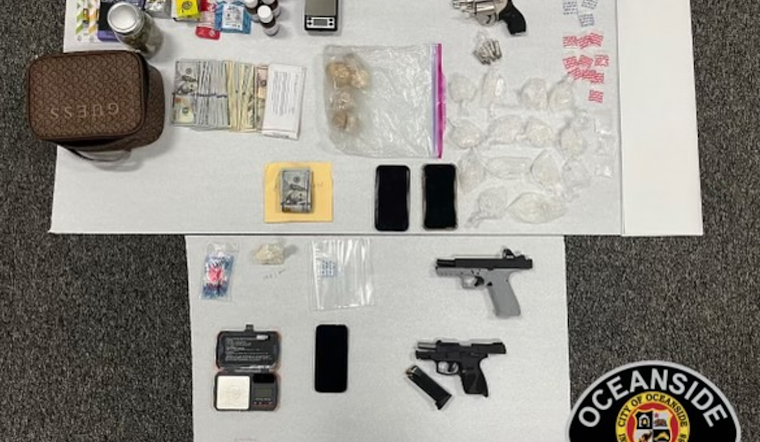 Oceanside Police Operation Nets Two Vista Men Charged with Drug Sales and Weapons Possession