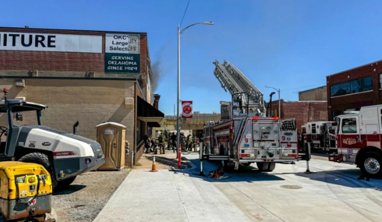 Oklahoma City Firefighters Tackle Blaze at Commercial Building Amid Concerns for Unhoused Individuals