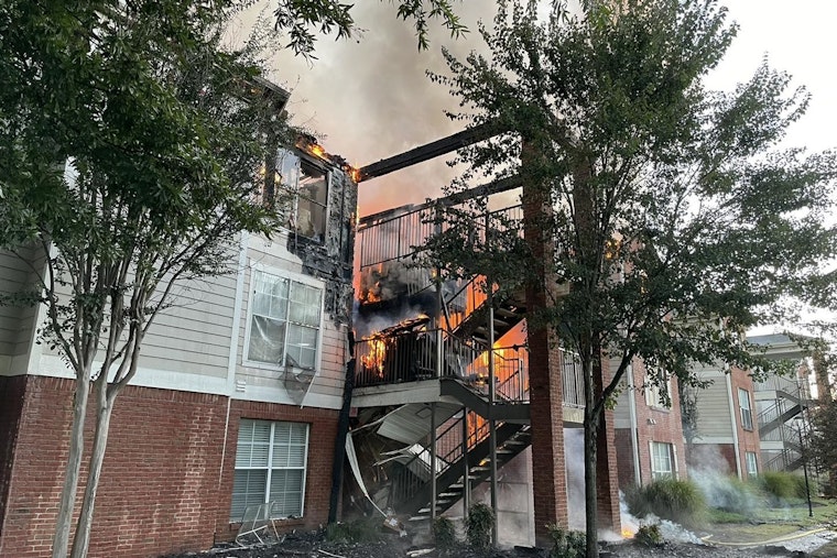 One Injured as Fire Engulfs Quail Ridge Apartments in Bartlett,