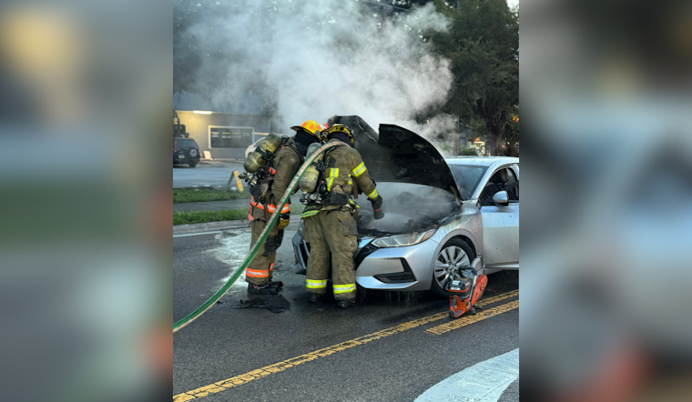 Orange County Firefighters Extinguish Vehicle Blaze, No Injuries Reported on S. Powers and Old Winter Garden Road