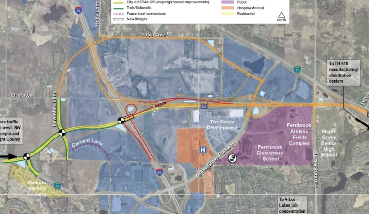 Overnight I-94 Closures in Maple Grove for Bridge Construction