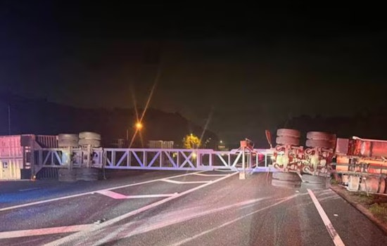 Overturned Semi-Truck Causes Major Delays on I-95 in St. Johns County