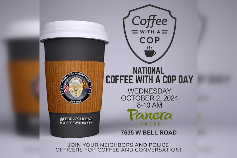 Peoria Police Department Hosts 'Coffee with a Cop' to Strengthen Community Bonds on National Day