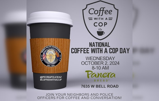 Peoria Police Department Hosts 'Coffee with a Cop' to Strengthen Community Bonds on National Day
