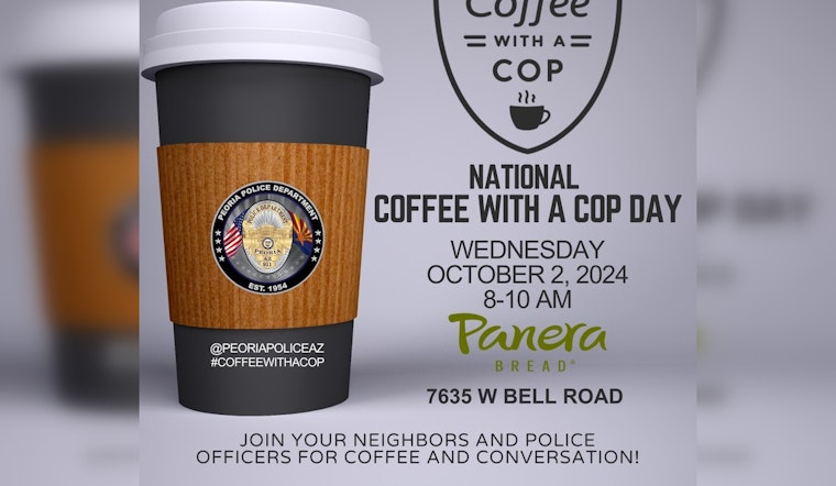 Peoria Police Department Hosts 'Coffee with a Cop' to Strengthen Community Bonds on National Day