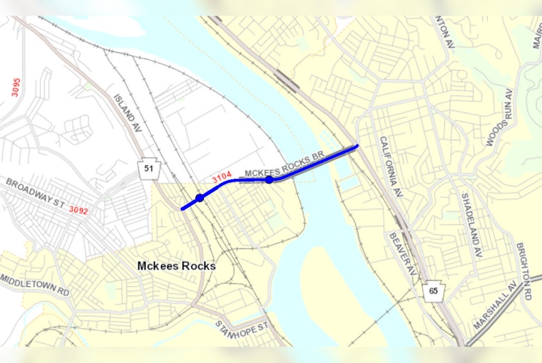 Pittsburgh Commuters Alert: McKees Rocks Bridge Lane Restrictions Through June 2025 for Preservation Project