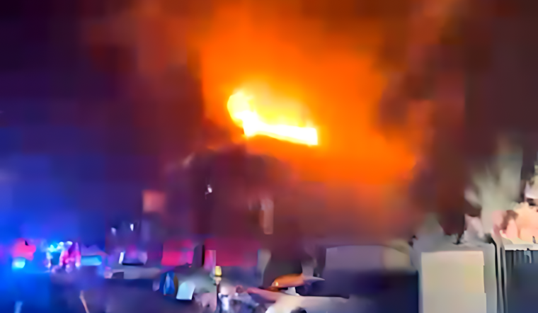 Portland Firefighters Tackle 2-Alarm Blaze at Southeast Division Apartment Building Amid Gas Line Complications