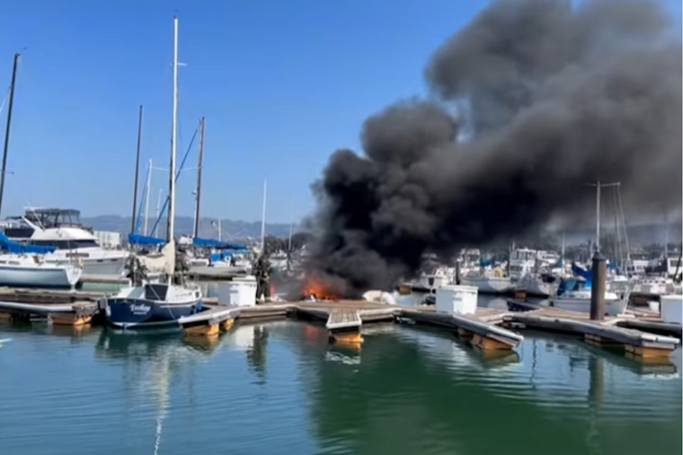 VIDEO: Quick Action by Alameda Fire Department Extinguishes Marina Boat Blaze, No Injuries Reported