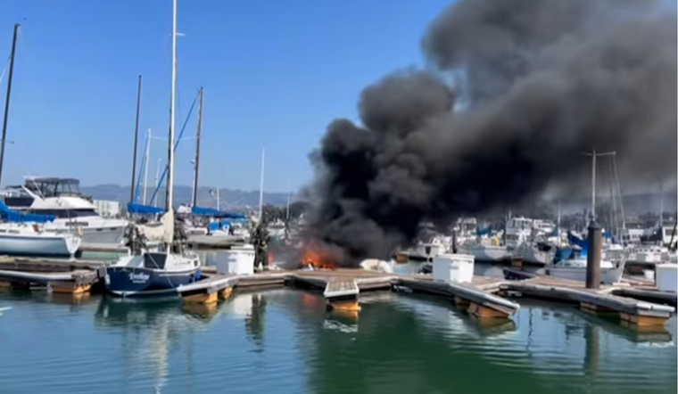 VIDEO: Quick Action by Alameda Fire Department Extinguishes Marina Boat Blaze, No Injuries Reported