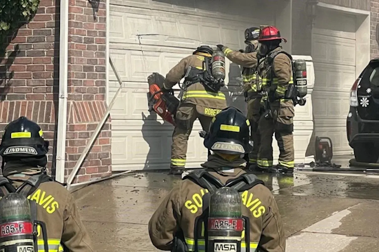 Quick Response from Firefighters Prevents Spread of North Salt Lake Garage Fire