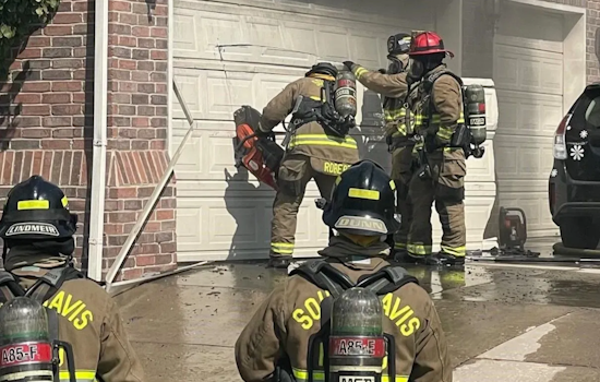 Quick Response from Firefighters Prevents Spread of North Salt Lake Garage Fire