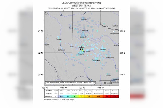 Rare Magnitude 5.1 Earthquake Startles West Texans, Felt From Ackerly to Fort Worth and Austin