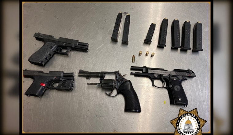 Sacramento Deputies Seize Three Guns, Charge Two in Herald After Negligent Discharge Incident