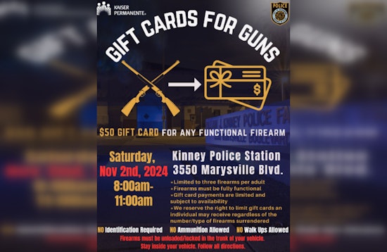 Sacramento Police Department Hosts Gun Buy-Back Event, Exchange Firearms for Gift Cards