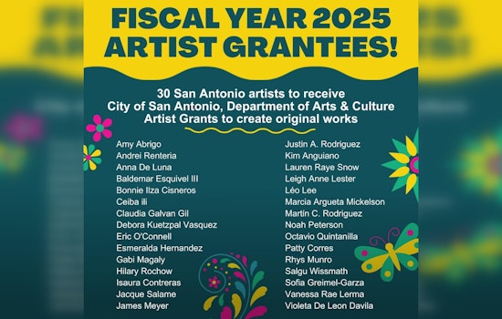 San Antonio Bolsters Local Creativity, 30 Artists Receive City Grants for New Works
