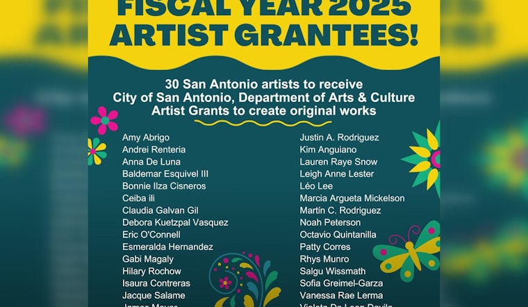 San Antonio Bolsters Local Creativity, 30 Artists Receive City Grants for New Works