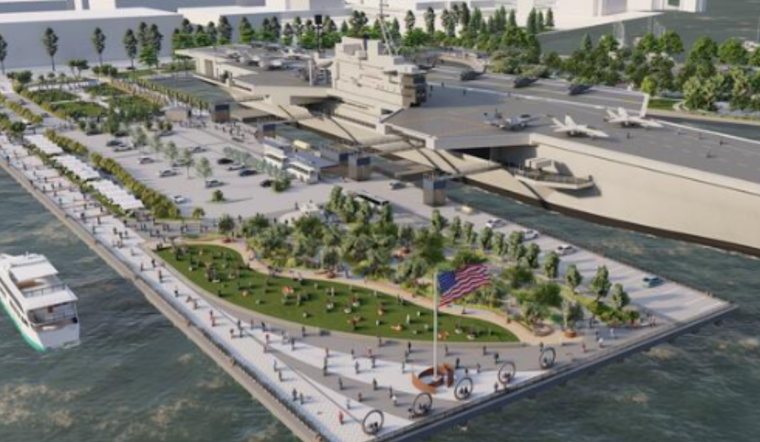 San Diego's Navy Pier Prepares for Transformation with Demolition of Building 11 to Make Way for Freedom Park