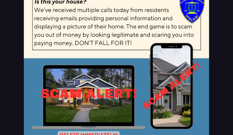 San Mateo Police Warn Residents of Sophisticated Email Scam Featuring Personal Data and Home Images