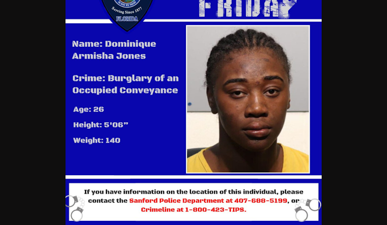 Sanford Police Seek Public's Help to Locate Suspect With Active Burglary Warrant