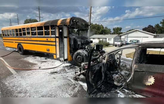 School Bus and Minivan Collision in St. Charles County Leaves Three Adults Injured, Sparks Fire
