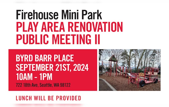 Seattle Community Invited to Discuss and Review Firehouse Mini Park Play Area Renovation Designs