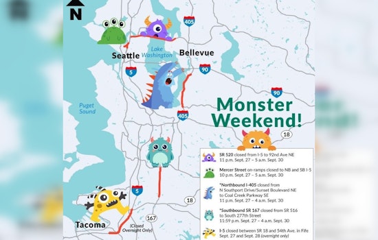 Seattle's Traffic Alert: Major Closures to Hit I-5, SR 520, I-405, and SR 167 This Weekend