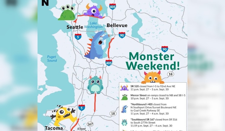Seattle's Traffic Alert: Major Closures to Hit I-5, SR 520, I-405, and SR 167 This Weekend