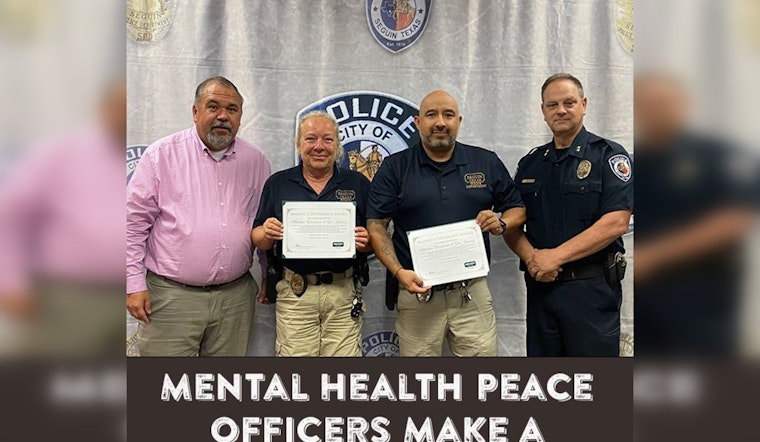 Seguin Police Officers Honored with MAD Award for Exceptional Mental Health Crisis Intervention