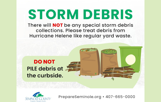 Seminole County Back to Normal Yard Waste Routine After Hurricane Helene