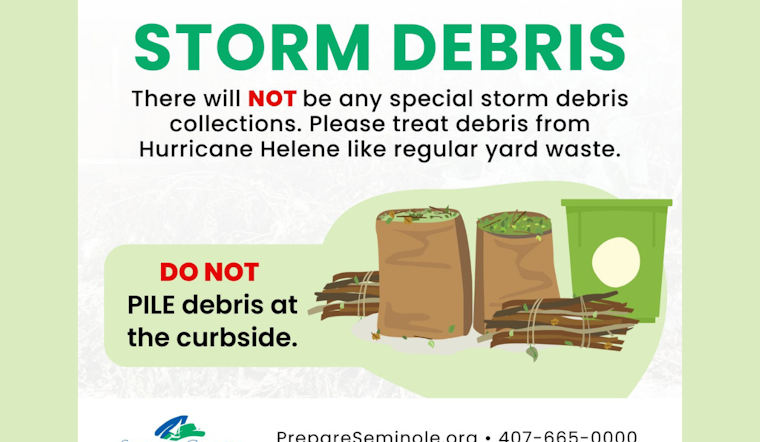 Seminole County Back to Normal Yard Waste Routine After Hurricane Helene
