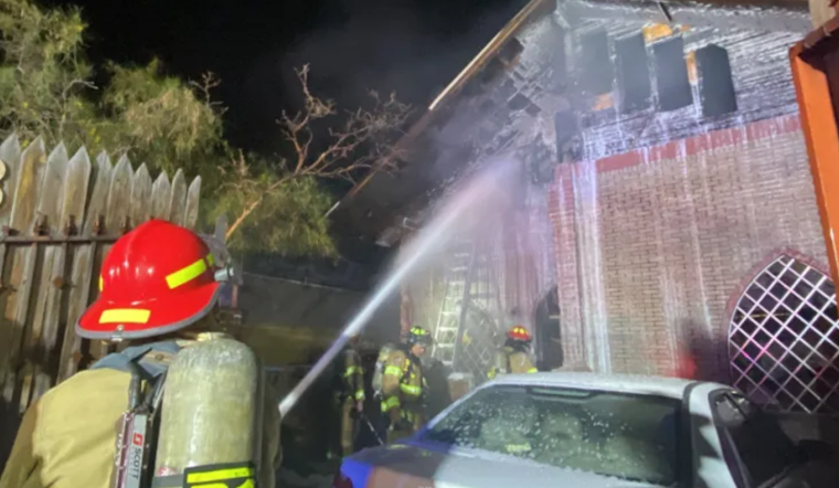 South-Central El Paso Home Engulfed in Flames, No Injuries Reported