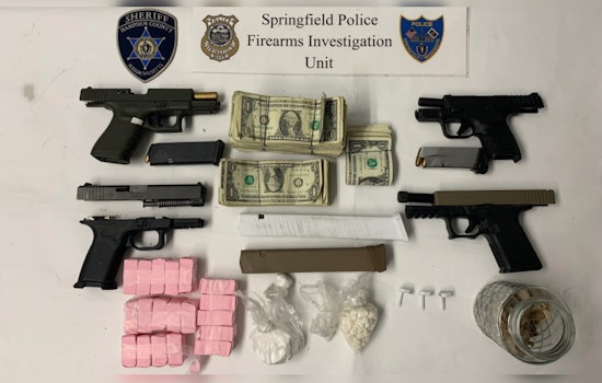 Springfield Police Dismantle Major Illegal Firearms and Drug Ring with Three Suspects Arrested