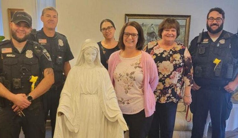 Stolen Virgin Mary Statue Returned to South Milwaukee Church, Two Suspects Cooperating with Investigation