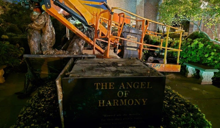 Suspect in Custody for Alleged Vandalism of St. Louis Cathedral's Angel of Harmony Statue