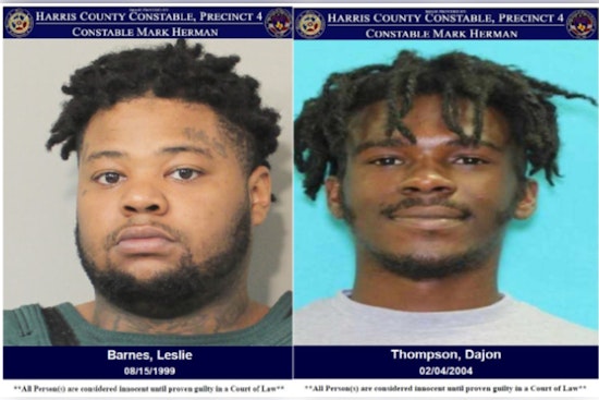 Suspects Dajon Thompson and Leslie Barnes Wanted for Aggravated Robbery in Harris County
