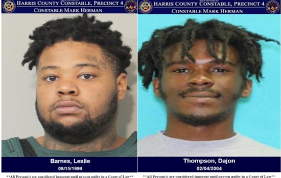 Suspects Dajon Thompson and Leslie Barnes Wanted for Aggravated Robbery in Harris County