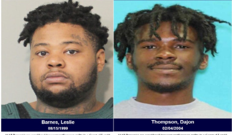 Suspects Dajon Thompson and Leslie Barnes Wanted for Aggravated Robbery in Harris County