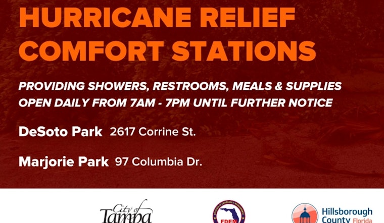 Tampa and Hillsborough County Open Comfort Stations to Support Hurricane Helene Recovery Efforts