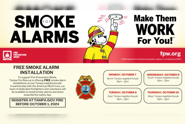 Tampa Fire Rescue Teams Up with Red Cross for Free Smoke Alarm Installations During Fire Prevention Week
