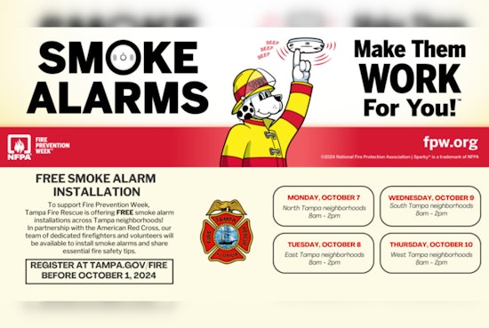 Tampa Fire Rescue Teams Up with Red Cross for Free Smoke Alarm Installations During Fire Prevention Week
