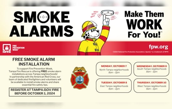 Tampa Fire Rescue Teams Up with Red Cross for Free Smoke Alarm Installations During Fire Prevention Week