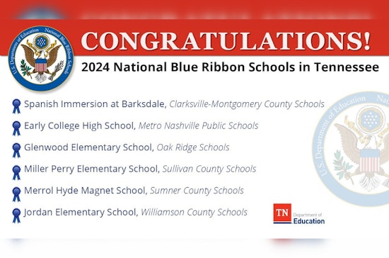 Tennessee Celebrates Six Schools Honored with 2024 National Blue Ribbon Designation