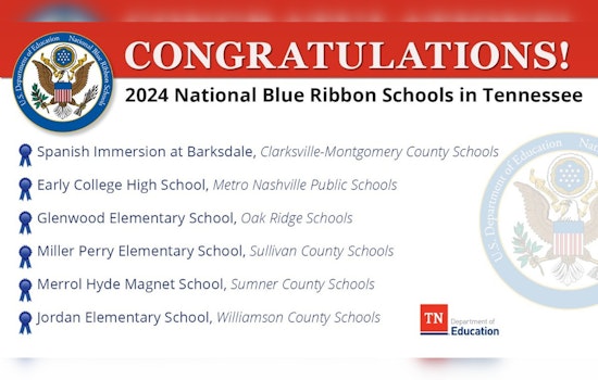 Tennessee Celebrates Six Schools Honored with 2024 National Blue Ribbon Designation