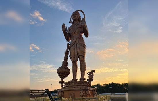 Tensions Rise in Sugar Land as Church Group Protests Against Temple's 90-Foot Hanuman Statue