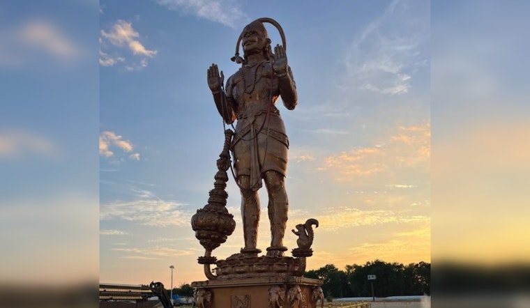Tensions Rise in Sugar Land as Church Group Protests Against Temple's 90-Foot Hanuman Statue