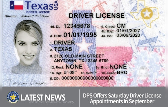 Texas DPS Expands Service Hours with Saturday Appointments for Driver License and ID Needs