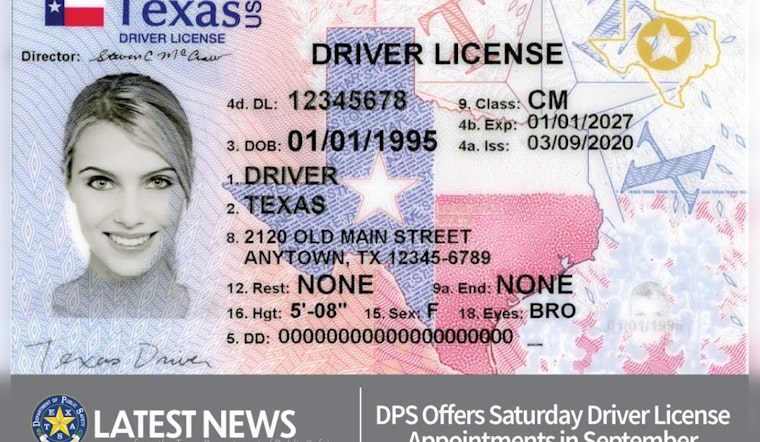 Texas DPS Expands Service Hours with Saturday Appointments for Driver License and ID Needs