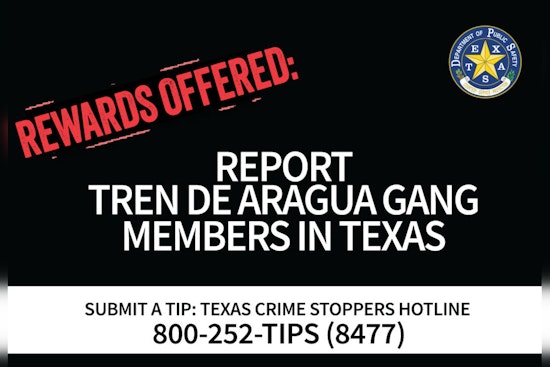 Texas Governor Abbott Offers $5,000 Reward for Information on Venezuelan Gang Tren de Aragua
