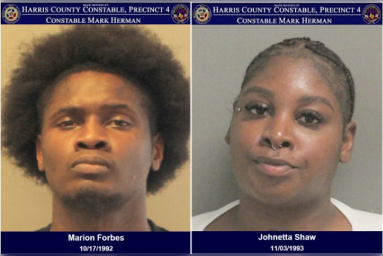 Two Arrested During Traffic Stop on Spring Stuebner Road, One Faces Felony Assault Warrant, Other Hindered Police
